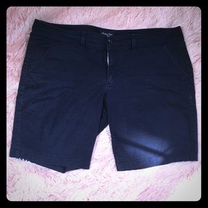 AE Navy Chino Style Bermuda Shorts - Size 18